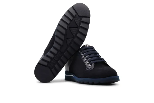 Harris Sneakers in suede liscio e stampa tweed^ Sneakers